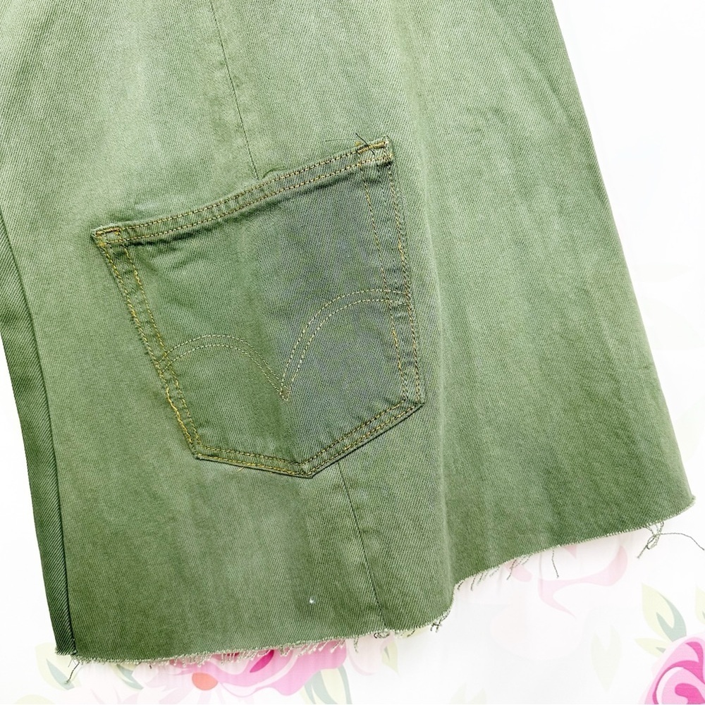 NEW Free People x Tricia Fix Reworked Denim Bell Wide Leg Flare Jeans XS - Picture 7 of 15